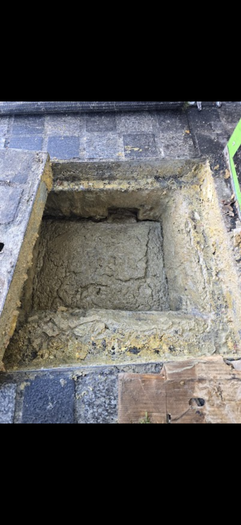 Inspection chamber during Blockage Busters drain unblocking work in Peterborough, view 3