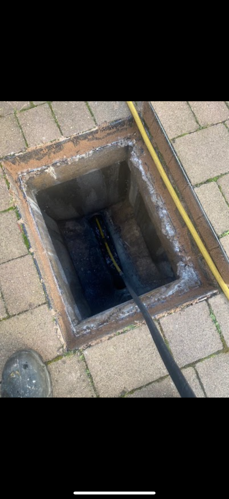 Inspection chamber during Blockage Busters drain unblocking work in Peterborough, view 6