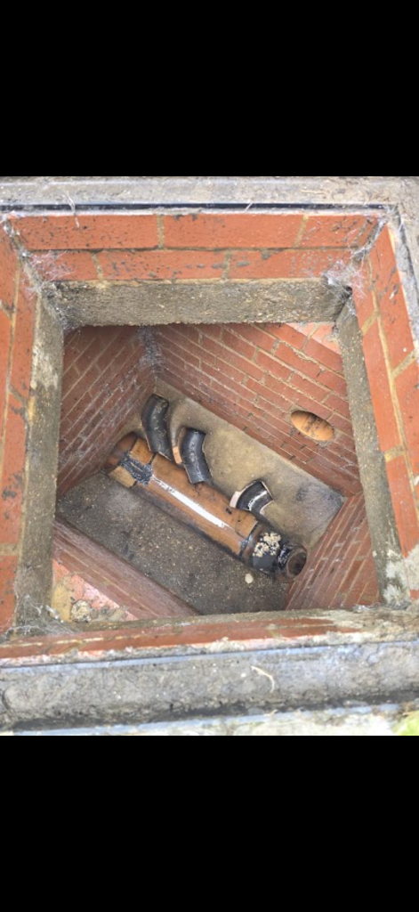 Inspection chamber during Blockage Busters drainage work in Waltham Cross, view 4